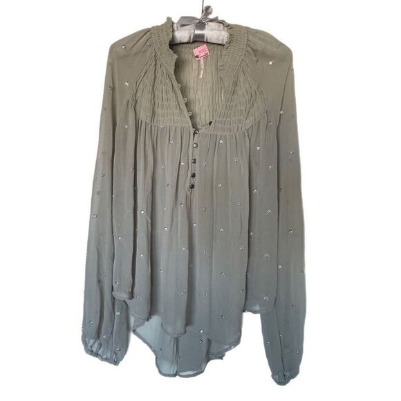 Free People Ready to Run Blouse - Picture 1 of 5
